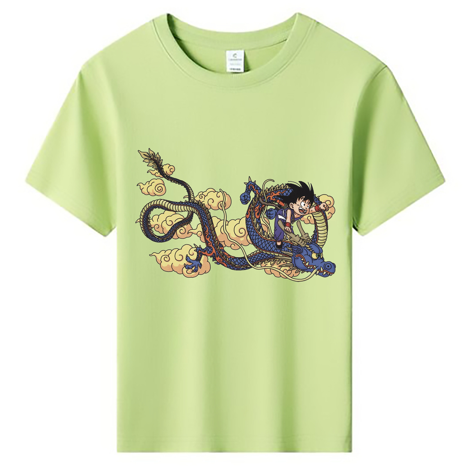 （画像用） ドラゴンボール 神龍 シェンロン DRAGON BALL Shenron 綿100％キッズTシャツ（フロントプリント）